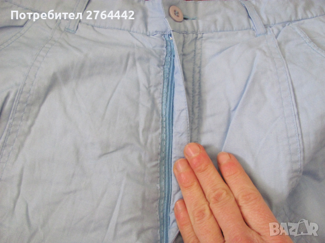 Светлосин панталон с подплата, снимка 3 - Панталони - 36215507