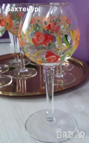 ръчно нарисувани чаши, снимка 4 - Антикварни и старинни предмети - 49590215