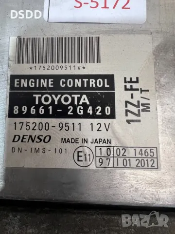 Компютър двигател / ECU 89661-2G420 за Toyota Celica 1.8 VVT-i 1ZZ-FE, снимка 2 - Части - 49676442