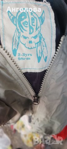 Якенце 98, блузка и шапка, снимка 4 - Детски якета и елеци - 41647973