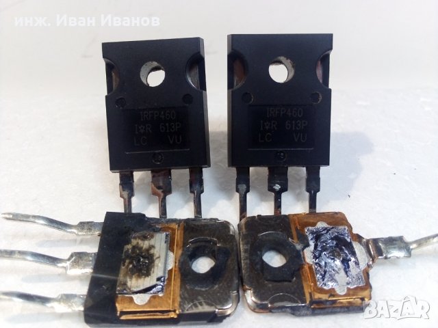 IRFP460 MOSFET N-Chan 500V, 20 A, 0R27ohms, 280W в корпус TO247, снимка 4 - Друга електроника - 35191600