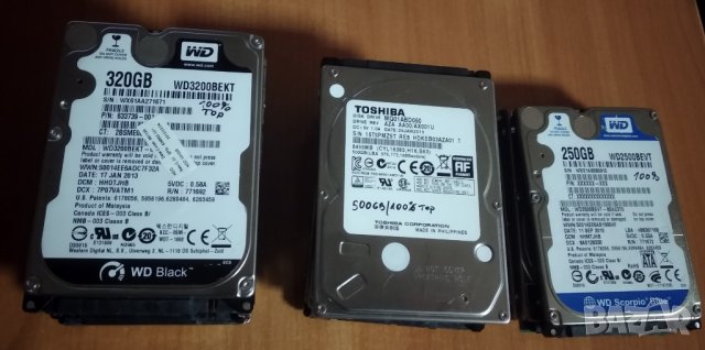 Работещи хард дискове за лаптоп, снимка 1 - Твърди дискове - 34169405