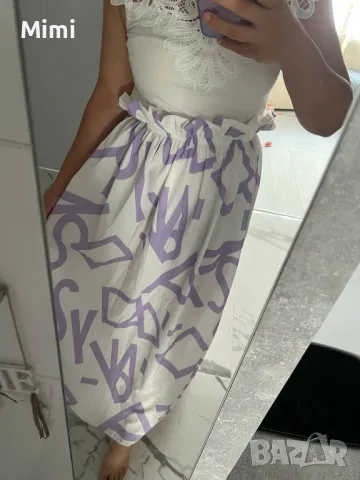 Дълга пола с висока талия , снимка 2 - Поли - 47813520