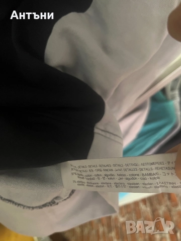 Бяло-черна блуза с дълъг ръкав, снимка 3 - Блузи с дълъг ръкав и пуловери - 52870391