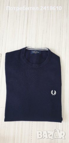 Fred Perry Wool/ Cotton  Mens Size S НОВО!  ОРИГИНАЛ! Мъжки тънък Вълнен Пуловер!, снимка 2 - Пуловери - 42553297