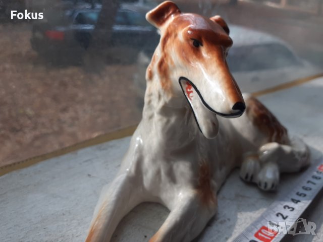 Порцелан прекрасна фигура на куче Германия печат, снимка 7 - Антикварни и старинни предмети - 38606250