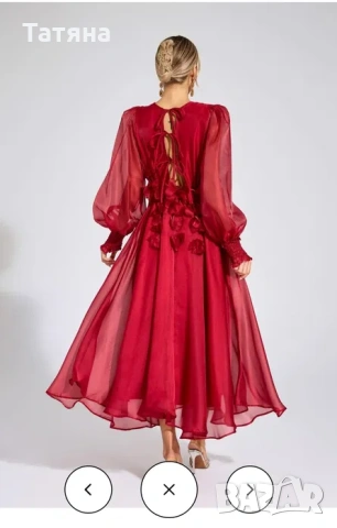 Червена официална рокля, снимка 8 - Рокли - 53108111