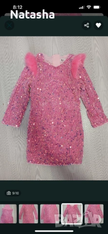 Рокля с пайети  за момиче., снимка 7 - Детски рокли и поли - 53149725