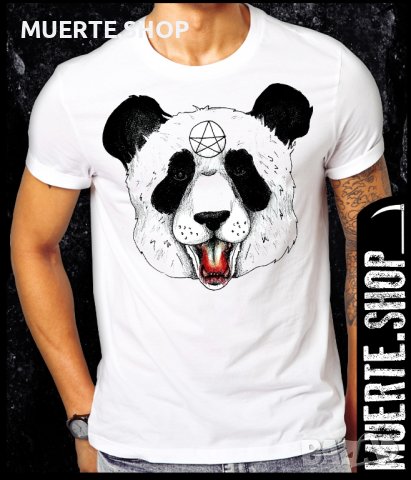 Тениска с щампа SATANIC PANDA, снимка 1 - Тениски - 41981896