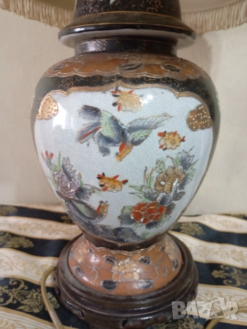 Винтидж настолна лампа, снимка 2 - Полилеи - 52503415