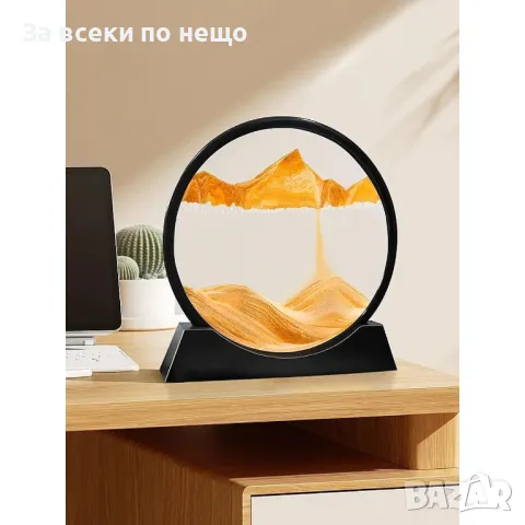 Елегантен 3D арт стъклен пясъчен часовник, снимка 3 - Други - 48712488