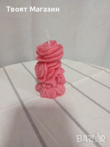Подарък за 8-ми март: Кутия със соева свещ Рози и магнит "Ръчна изработка", снимка 13 - Подаръци за жени - 53121670
