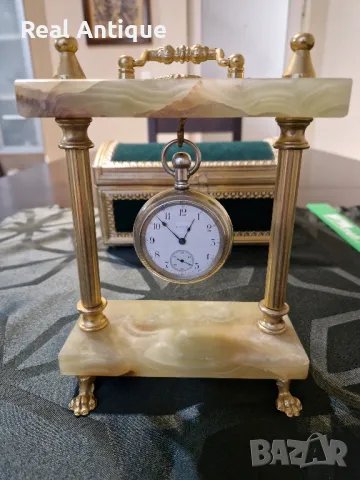 Топ- Уникален голям антикварен колекционерски американски джобен часовник ELGIN 