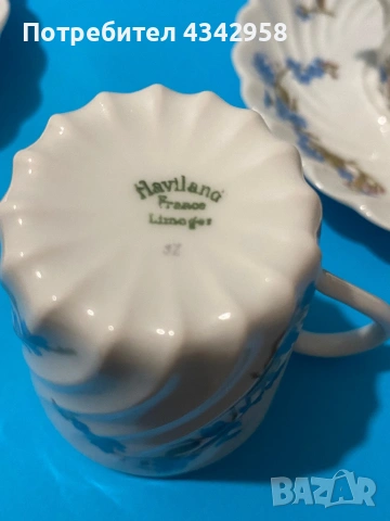 Винтидж порцеланови чаши за кафе Haviland Limoges – Франция. 1925-1935 г., снимка 3 - Антикварни и старинни предмети - 53758817