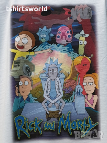 Нова детска тениска с дигитален печат Рик и Морти (Rick & Morty), снимка 2 - Детски тениски и потници - 36350217