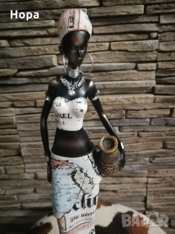 Статуетка Африканска жена 35см. , снимка 3 - Други - 31475776