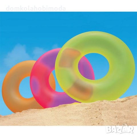 Надуваем пояс с флуоресцентни цветове. 91 см. Intex, снимка 14 - Надуваеми играчки - 40504837