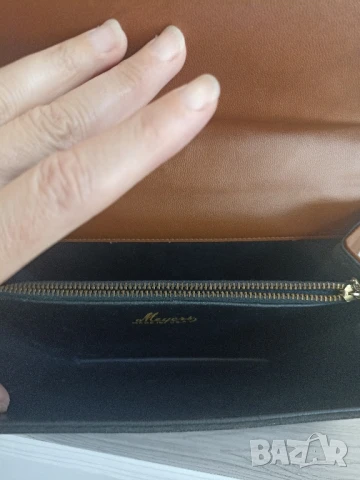 Кафява кожена чанта Meyer's, снимка 9 - Чанти - 50725219