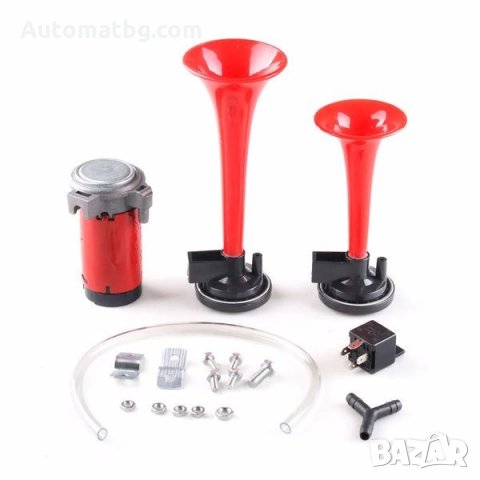 Тромба Automat, Тромба с въздушен компресоор, Двойна, 12V, снимка 5 - Аксесоари и консумативи - 35905846