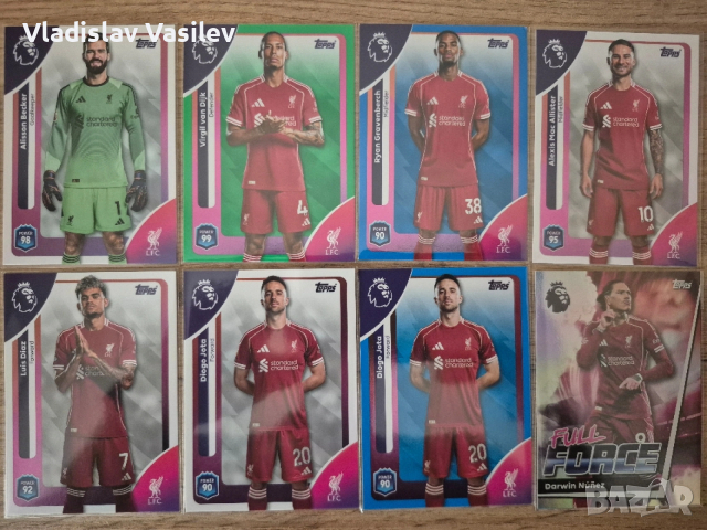 Topps Premier League 25/26 - базови, инсърти и паралели на отборите, снимка 10 - Колекции - 53637078