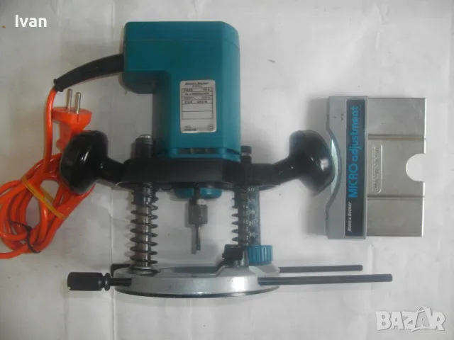 ОРИГИНАЛНА АНГЛИЙСКА ЕЛ. ОБЕРФРЕЗА ЗА ЛЕКИ ОПЕРАЦИИ BLACK DECKER DN66 С ОРИГИНАЛЕН ВОДАЧ 2,3A 480W , снимка 15 - Други инструменти - 49624150