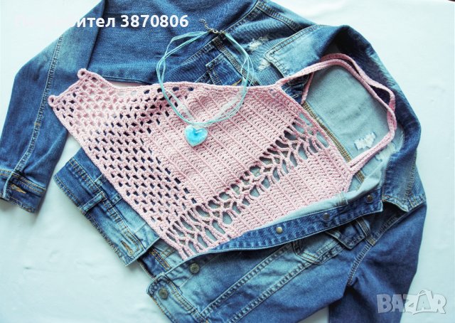 Розово бюстие, размер L с гол гръб, снимка 2 - Корсети, бюстиета, топове - 44190870