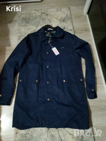 Дамско яке тип парка с цветна подплата, снимка 2 - Якета - 53790904