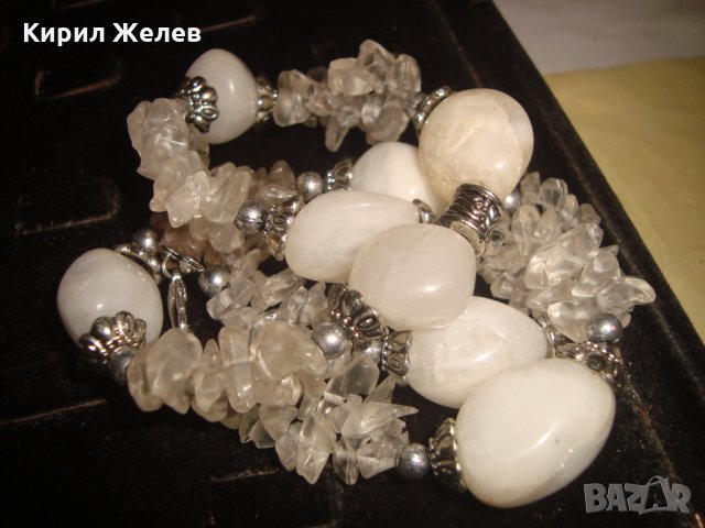 АРТ ГЕРДАН МЛЕЧЕН КВАРЦ и ПЛАНИНСКИ КРИСТАЛ РЪЧНА ИЗРАБОТКА МНОГО ЕФЕКТЕН и ФЕШЪН 3075, снимка 9 - Колиета, медальони, синджири - 33846586