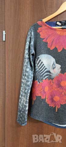 DESIGUAL Дамска блуза с дълъг ръкав-размер S/M, снимка 7 - Блузи с дълъг ръкав и пуловери - 42261057