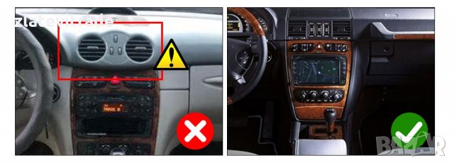 MERCEDES C GLK W203 W209 W210 W168 2001-2004 - 9" Андроид Навигация, 8849, снимка 5 - Навигация за кола - 33921645