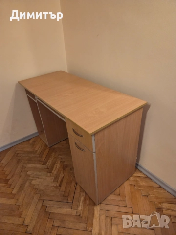 Бюро с чекмедже и шкаф: 120.5х73х63, снимка 2 - Бюра - 52646311