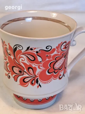 голяма руска порцеланова чаша, снимка 2 - Чаши - 49859155