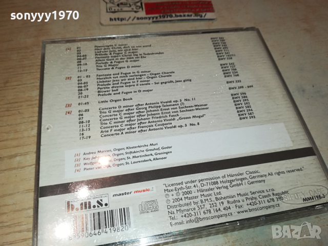 J.S.BACH X3 CD-MADE IN GERMANY 1103241719, снимка 11 - CD дискове - 44715634