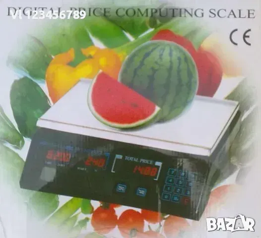 Eлектронна везна / кантар до 40 кг - неръждаем плот, снимка 4 - Везни - 49701811