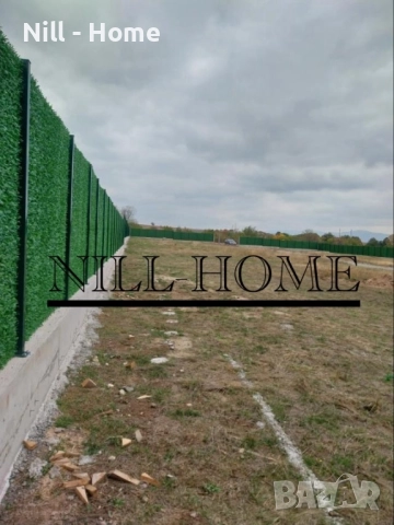 Поцинкована мрежа с декорация ( изкуствена трева ) 4 мм. Тел / 40 мм. Око, снимка 4 - Огради и мрежи - 52296662