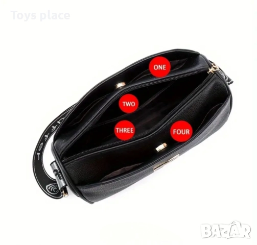 Нова бяла чанта през рамо, кожена чанта през рамо , снимка 3 - Чанти - 51712315