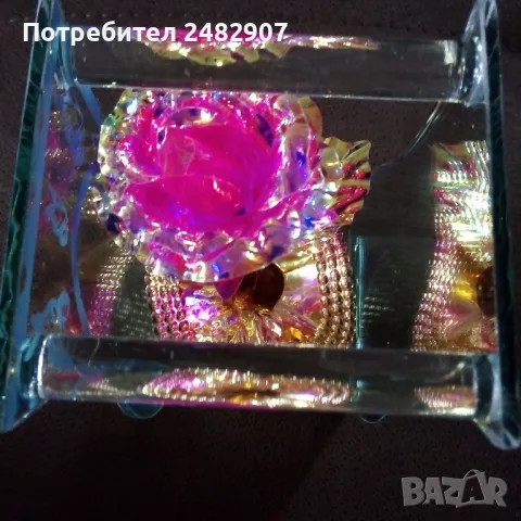 Сувенир "Златна роза" , снимка 6 - Декорация за дома - 50208951