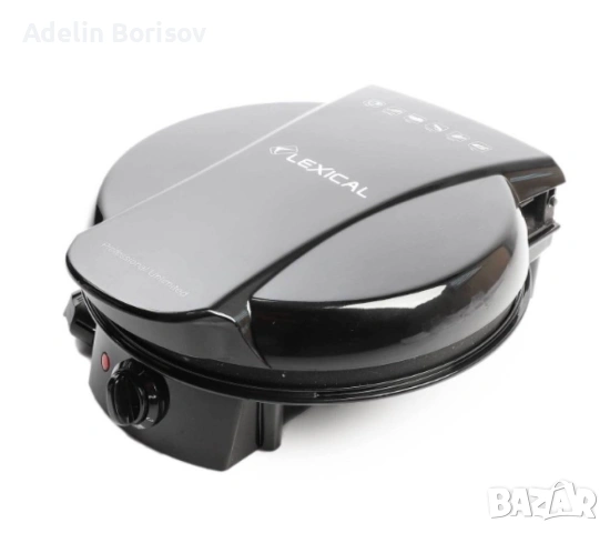 Уред за приготвяне на пица с незалепващо покритие Lexical LPM-2660-1 Бял/Черен