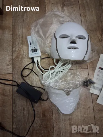 КОЗМЕТИЧНА Led маска за светлинна терапия, фотодинамична терапия за лице, акне, бръчки и други, снимка 2 - Други - 48654659