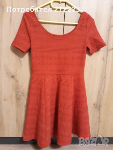 Червена рокля , снимка 3 - Рокли - 35872354