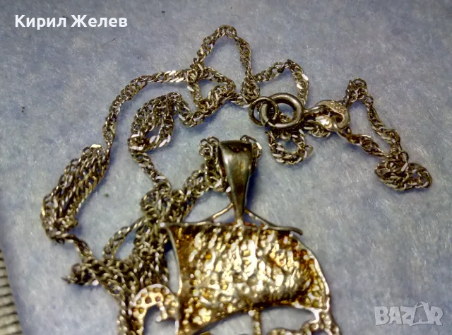 2008 ФИГУРАЛЕН ФЕШЪН АРТ СРЕБЪРЕН ПЕНДАНТ КОРАБ с ФИНА СРЕБЪРНА ВЕРИЖКА СРЕБРО 925 ПРОБА 49985, снимка 11 - Колиета, медальони, синджири - 50421244