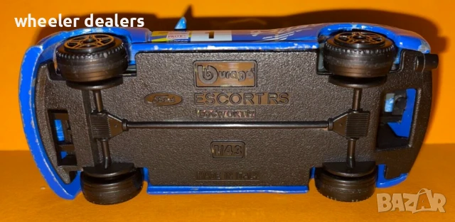 Метална количка Bburago FORD ESCORT RS COSWORTH 1/43, снимка 5 - Колекции - 50835348