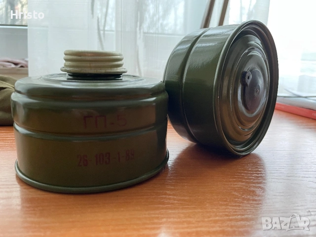 Противогаз с Два филтъра ГП-5 (в черен или бял цвят), снимка 6 - Антикварни и старинни предмети - 53374062