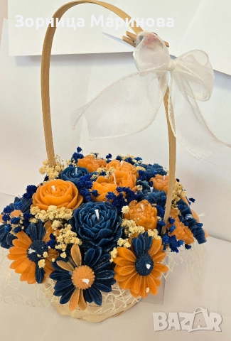 Ароматни букети от свещи, ръчна изработка 