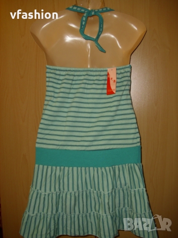 Нова трикотажна рокля-зелено рае, снимка 4 - Рокли - 36088593