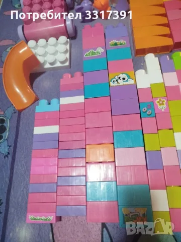 Mega bloks 184 части с масичка, снимка 7 - Образователни игри - 55748092