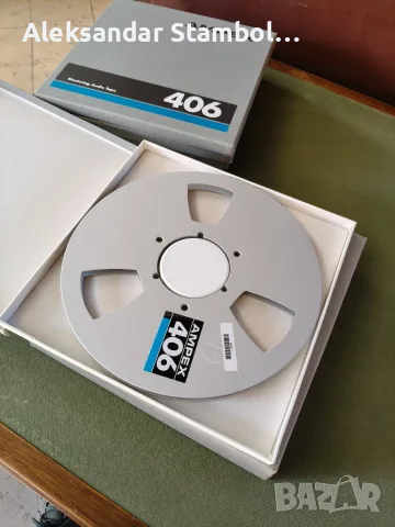 Алуминиеви шпули с кутии Ampex 26см., снимка 4 - Други - 56323732