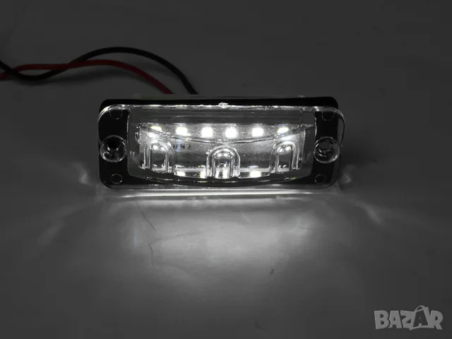 LED плафон за регистрационен номер 6 LED 75 mm, снимка 4 - Аксесоари и консумативи - 55868984