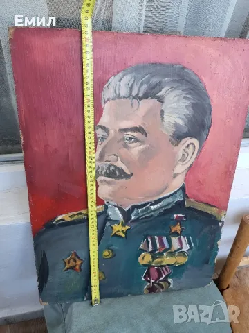 Стар портрет Йосиф Висарионович Сталин, снимка 5 - Колекции - 49414297