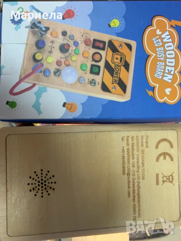 Монтесори дървена игра 12м.+ / Звук и светлини, снимка 3 - Музикални играчки - 53202213